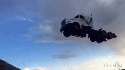 Flying Truck Stunt GIF - Flying Truck Stunt Wee GIFs