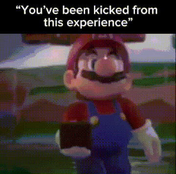 a video of mario holding a nintendo switch in a video game .