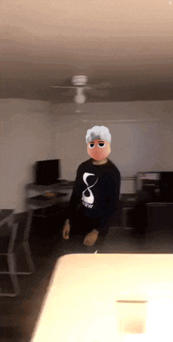 a person wearing a sweater with the number 8 on it