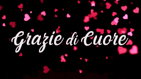 grazie di cuore is written in white on a black background