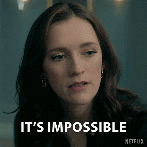 a woman says it 's impossible with a netflix logo behind her