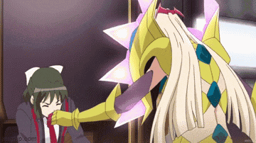 a cartoon of a girl being punched in the face by another girl