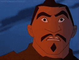 a cartoon man with a mustache is looking at an apple phone