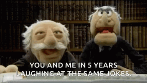 The Muppets Balcony Muppets GIF - The Muppets Balcony Muppets You And Me In Five Years GIFs