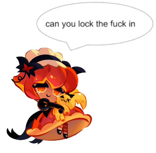 a cartoon of a girl with a speech bubble that says " can you lock the fuck in "