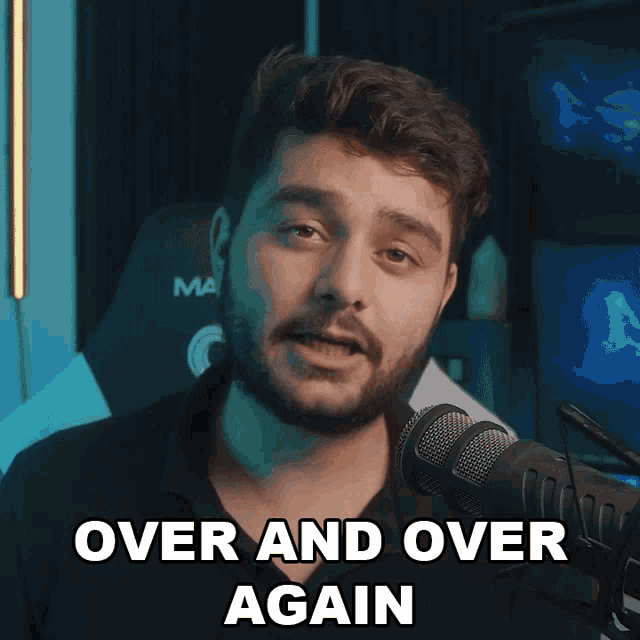 Over And Over Again Ignace Aleya GIF - Over And Over Again Ignace Aleya It Keeps Happening GIFs