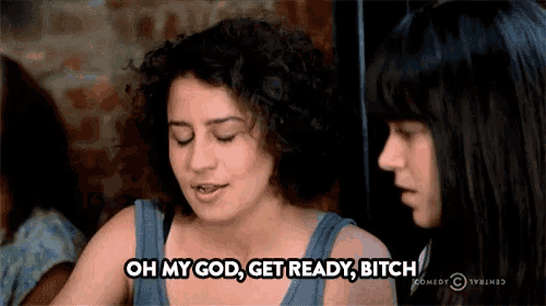 a woman says oh my god get ready bitch in front of another woman