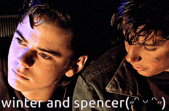 a poster for winter and spencer shows two boys