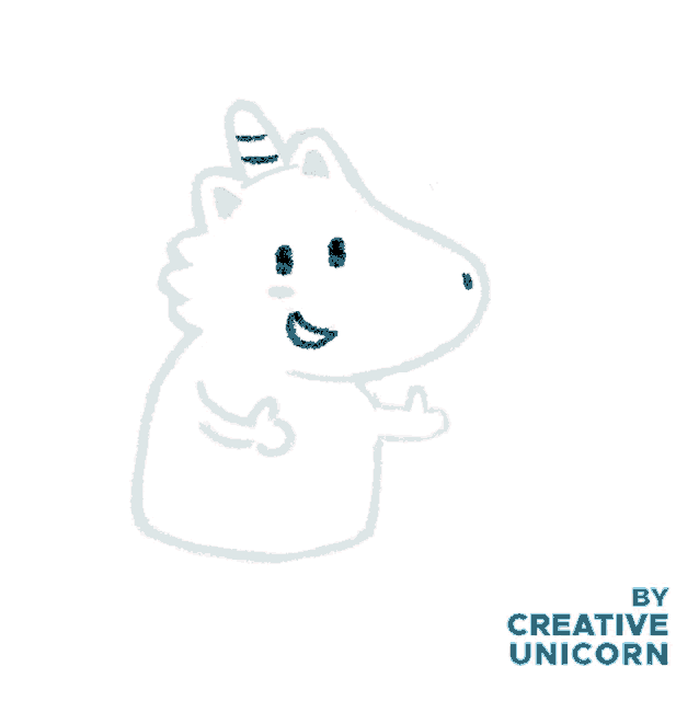 a drawing of a unicorn with the name bagus written below it