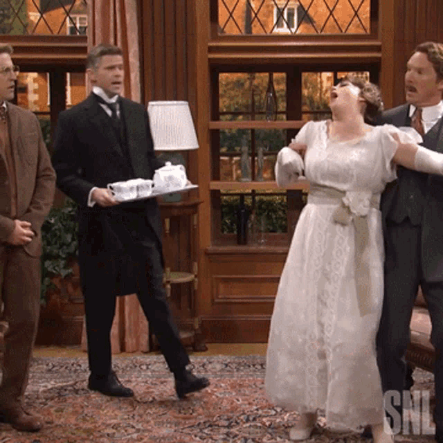 Fainting Cecily Strong GIF - Fainting Cecily Strong Benedict Cumberbatch GIFs