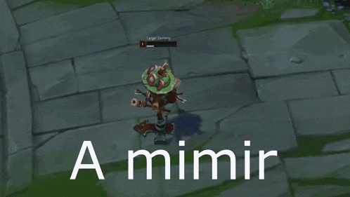 a screenshot of a video game with the words " a mimir " at the bottom