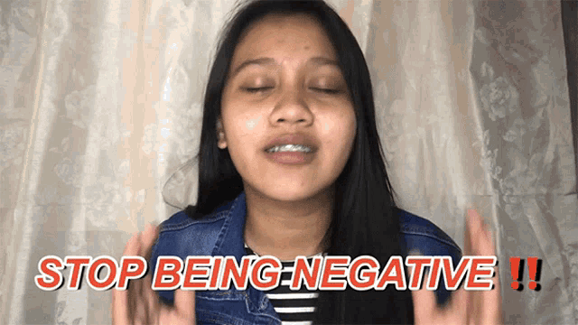 Stop Being Negative Grace Corales GIF - Stop Being Negative Grace Corales Wag Maging Negatibo GIFs