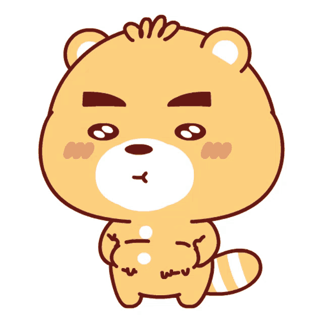 a cartoon drawing of a teddy bear with the letter m on its chest