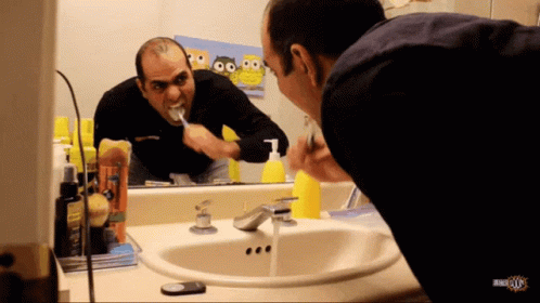 Brushing Mehdi Sadaghdar GIF - Brushing Mehdi Sadaghdar Electroboom GIFs