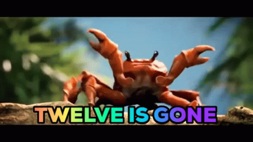 Twelve Is Gone Crab GIF - Twelve Is Gone Crab Dancing GIFs