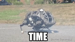 Robot Dog Time To Leave Them All Behind GIF - Robot Dog Time To Leave Them All Behind Im Out GIFs