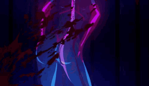 a drawing of a woman with blood coming out of her buttocks