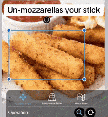 a picture of fried mozzarella sticks with the words un-mozzarellas your stick