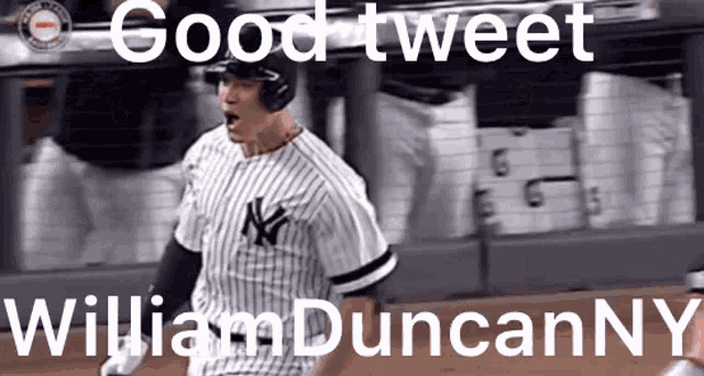 a baseball player with the name william duncanny written on the bottom