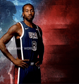 a man wearing a usa jersey with the number 8