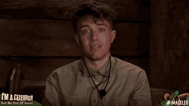 a picture of a man with the words i 'm a celebrity on the bottom
