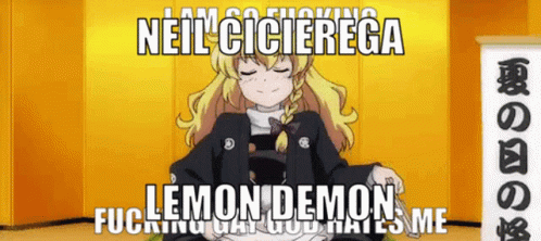Touhou Lemon Demon GIF - Touhou Lemon Demon Neil Cicierega GIFs