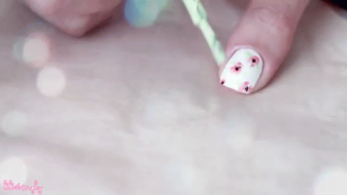 Pastel Nails GIF - Nails Diy Flowers GIFs