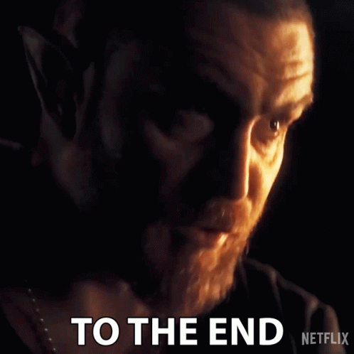 To The End Fjall GIF - To The End Fjall The Witcher Blood Origin GIFs