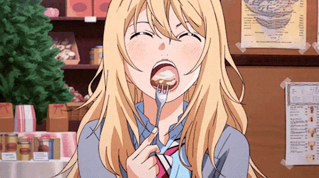 Eat Kaori GIF - Eat Kaori Yummy GIFs