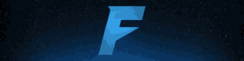 the letter f is glowing in the dark