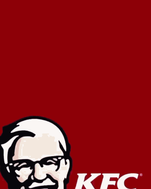 a man with glasses and a beard looks like a kfc chicken