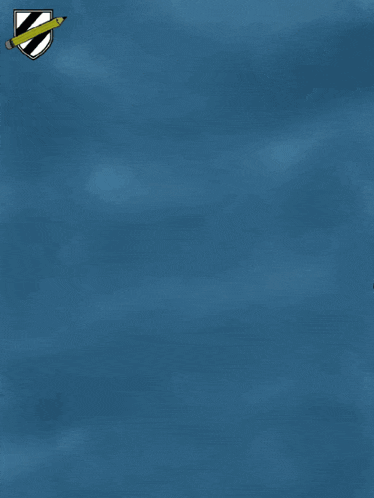 a drawing of a fish in the water with a yellow pencil in the corner