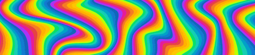 a colorful optical illusion of a rainbow colored swirl on a blue background .