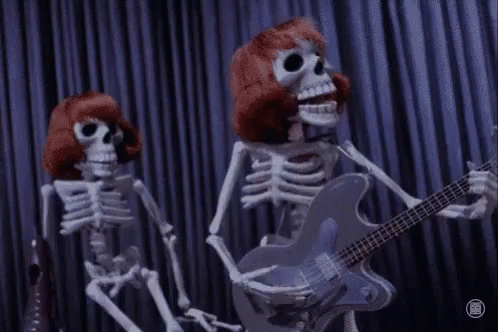 Skeleton Singing GIF - Skeleton Singing Rock GIFs