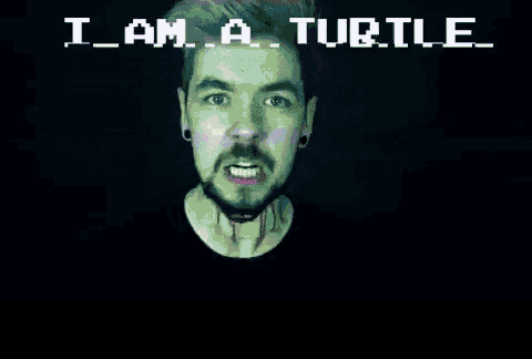 a colorful background with the words " i am a turtle "