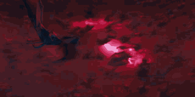 a dark red background with a lot of dots