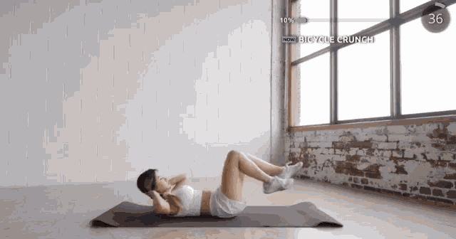 Bicycle Crunch Female Abs GIF - Bicycle Crunch Female Abs Abs Work Out GIFs