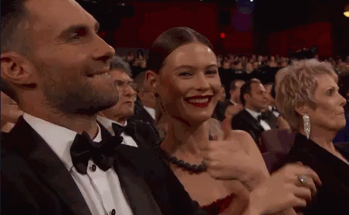 Thumbs Up GIF - Thumbs Up Adam Levine Oscars2015 GIFs