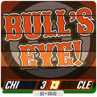 a scoreboard for a game between the bulls and the cleats