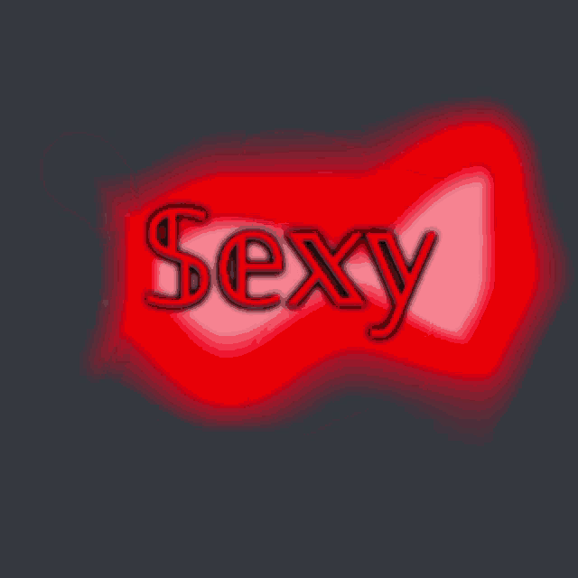 a red sign that says sexy with a dollar sign