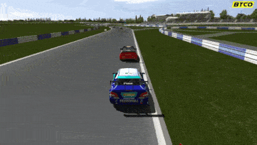 a petronas car is on a race track
