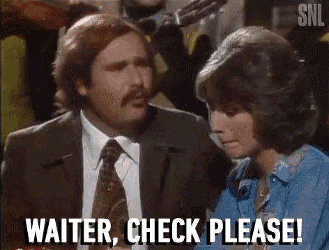 Waiter Check Please Bill Out GIF - Waiter Check Please Bill Out Rob Reiner GIFs