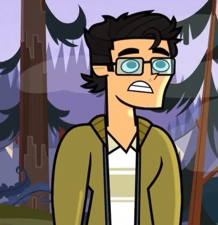 a cartoon of a man wearing glasses and a green jacket