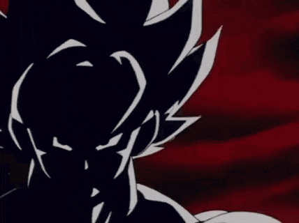 a close up of a cartoon character with a lightning bolt coming out of his mouth .