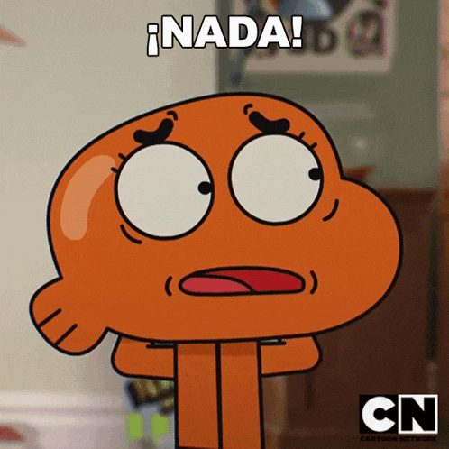 a cartoon character from the amazing world of gumball with a cn logo