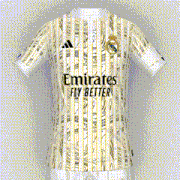 a white and yellow striped shirt with the number 10 on the back