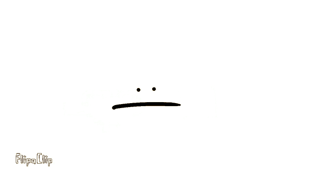 a cartoon smiley face is giving a thumbs up next to a black square that says flipa clip