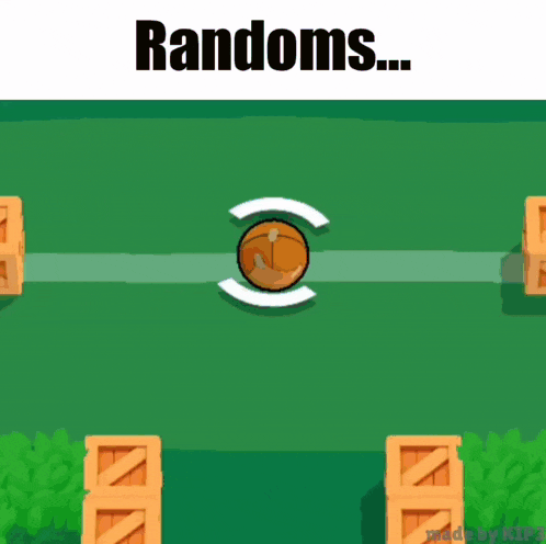 a screenshot of a video game with the words randoms on the top