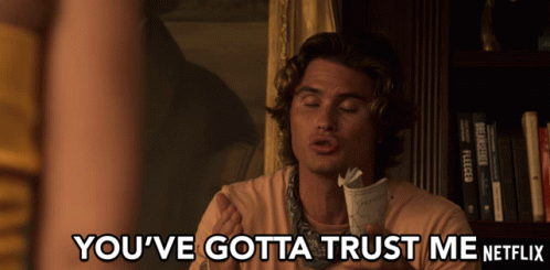 Youve Gotta Trust Me Chase Stokes GIF - Youve Gotta Trust Me Chase Stokes John B GIFs