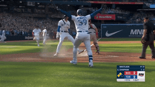 a baseball player with the number 39 on the back of his shirt